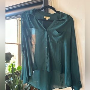 Sheer green top from Urban Outfitters